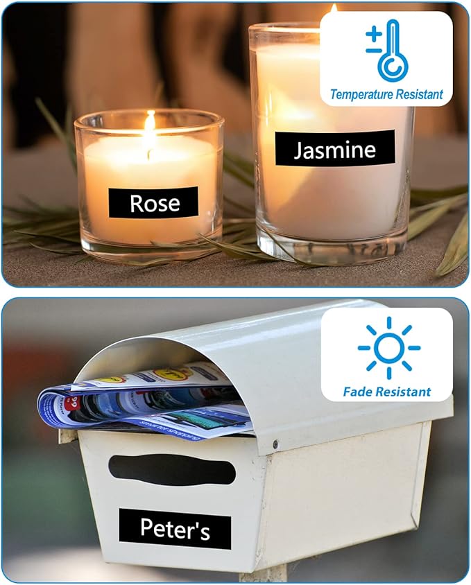 Weemay 3 Pack TZe-325 Compatible for Brother P-Touch Label Tape 9mm 0.35 White on Black TZe TZ Tape TZ-325 TZ325 TZe325 3/8 Label for PTouch PTD210 PTD220 PTH110BP PTD410 PTD600 Printer