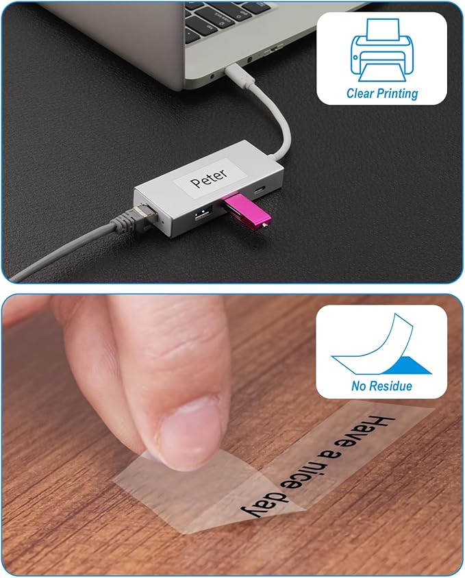 Weemay 3 Pack TZe151 24mm Black on Clear Laminated Label Tape Compatible with Brother Label Maker Tape TZe-151 TZe 151 TZ-151 TZ151 for PTouch PT-E500 PT-D600 PT-P750W PT-P900W Printer, 1 In x 26.2 ft