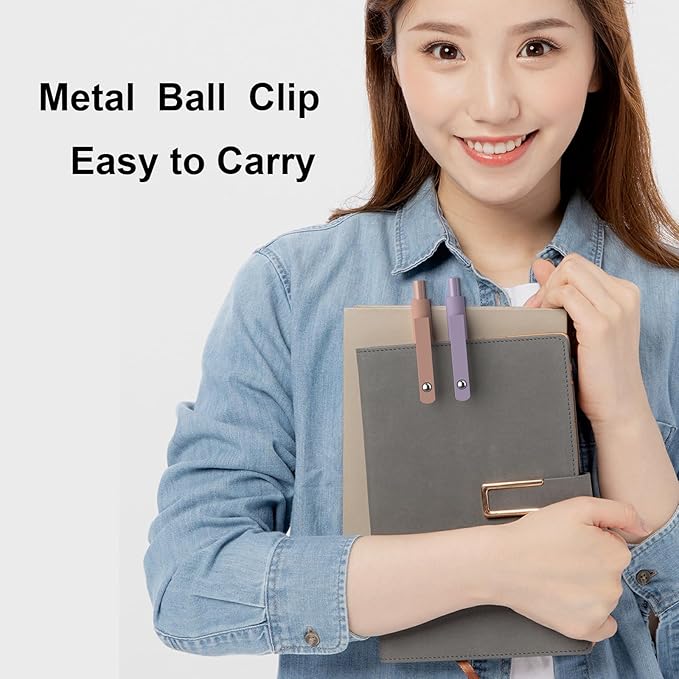 Gel Pens,0.5mm Quick Dry Black Ink Pens Fine Point Smooth Writing Pens, Nurse Aesthetic Cute Pens stationary for women,Pens Ballpoint for School Office Home(10 Pcs Morandi-Black Ink)