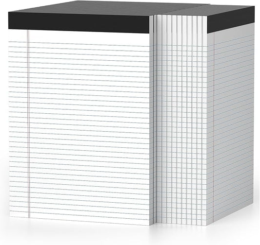 24 Pcs Legal Pads 8.5" x 11" College Ruled Note Pads 8.5 x 11.75 Inch Micro-Perforated Notepad 720 Sheets in Total Lined Writing Paper Notebook for Office, School Supplies & To-Do Lists 30 Sheets/Pad