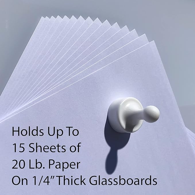 GLASSBOARD STUDIO Powerful Neodymium Magnets, Pawn-Shaped - Strong Fridge/Refrigerator and Whiteboard Magnet, Ideal for Office, Kitchen, Crafts - Rare Earth, Heavy Duty (2, Red)