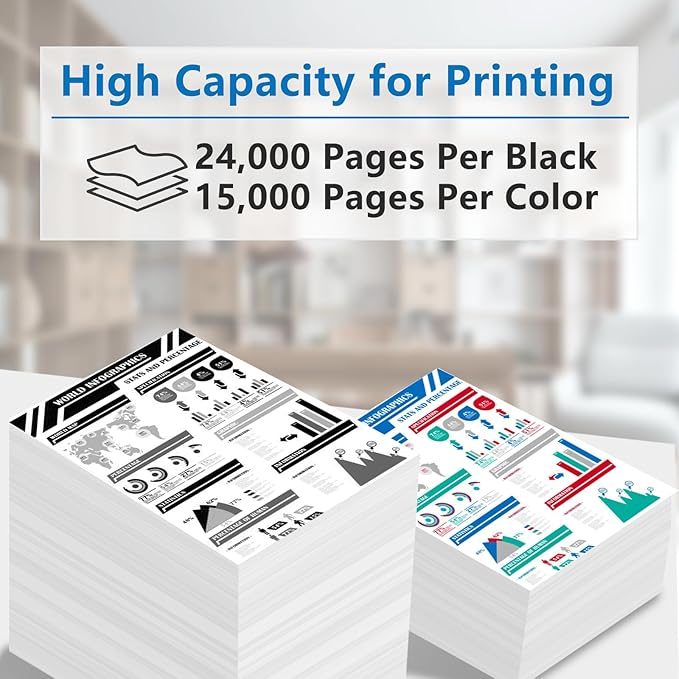MX-36NT MX36NT MX36NTBA MX36NTCA MX36NTMA MX36NTYA High Capacity Toner Cartridge Compatible for Sharp MX-2610N 2615N 2640N 3110N 3115N 3140N 3610N 3640N 3648N Printer (4-Pack)