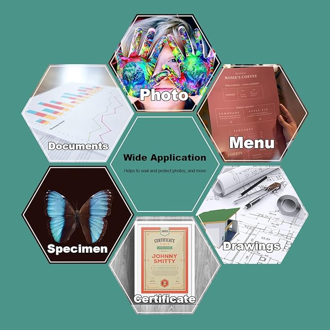 BESTEASY Clear 9" x 11.5" Thermal Laminating Sheets 3 mil Letter Size Thermal Laminating Pouches, Hold 8.9'' x 11.4'' Letter Size Sheets, Pack of 1500