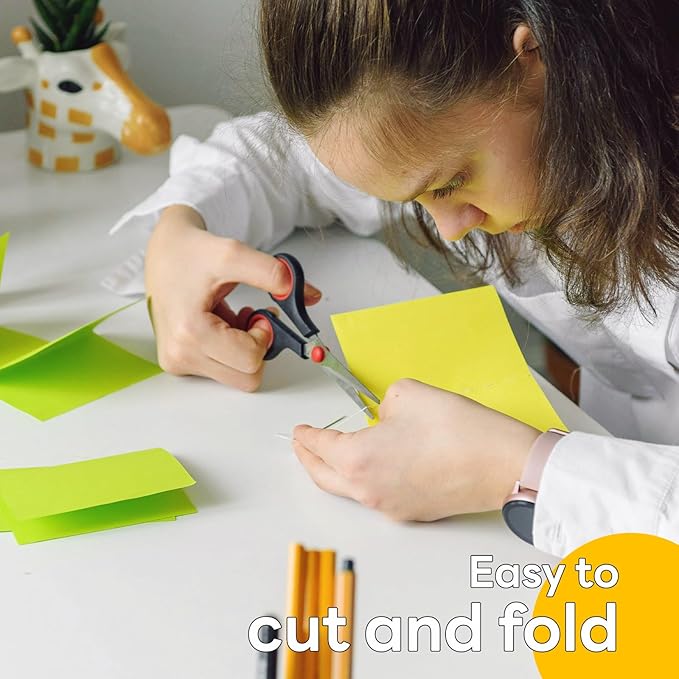 Colored Cardstock 8.5 x 11 Assorted, 100 Sheets Goefun 25 Colors Colored Copy Paper, 80lb Construction Paper Color Paper for Crafts & Scrapbooking