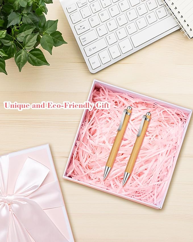 250pcs Bamboo Pens Bulk Wooden Bamboo Pens Engraving Wooden Ballpoint Pen Customizable Gift Pen Bulk