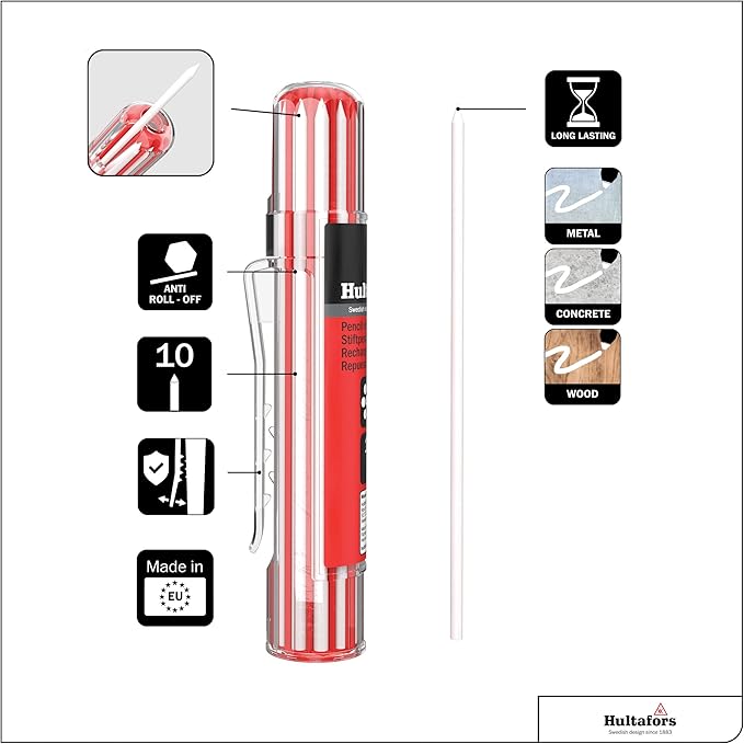 Hultafors Tools Dry Marker Refills HRD W - White*