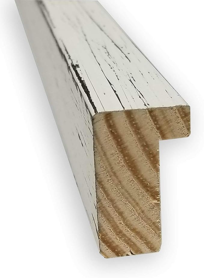 Amanti Art Natural Cork Board for Wall, 21x45 Vision Board with White Frame, Oversize Corkboard Office Decor for Home Organization, Cottage Corkboard Pinboard to Display Items for Home Organization