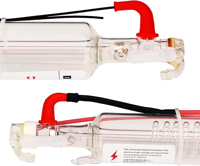 LD-Teemm CO2 Laser Tube, 180W CO2 Laser Tube with Coating 180 watt Length 1900mm Dia. 90mm, Wire Pre-Connected for CO2 Laser Cutter Laser Engraving Cutting Machine