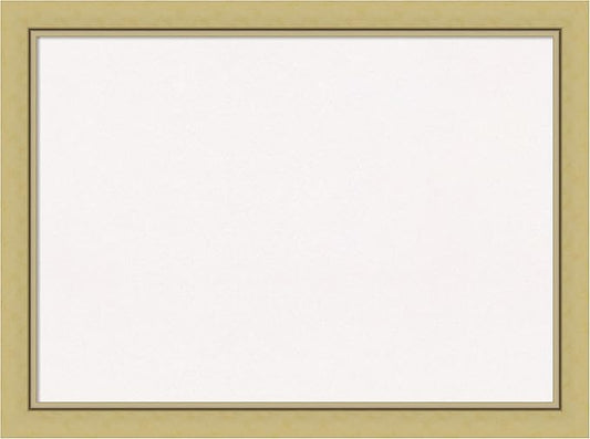 Amanti Art White Cork Board for Wall, 23x31 Vision Board with Gold Frame, Medium Corkboard Office Decor for Home Organization, Casual Corkboard Pinboard to display items for home organization
