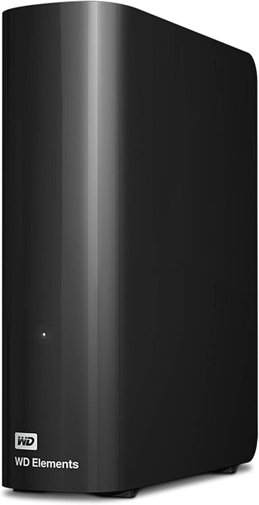Western Digital 8TB Elements Desktop External Hard Drive, USB 3.0 external hard drive for plug-and-play storage - Western DigitalBWLG0080HBK-NESN, Black