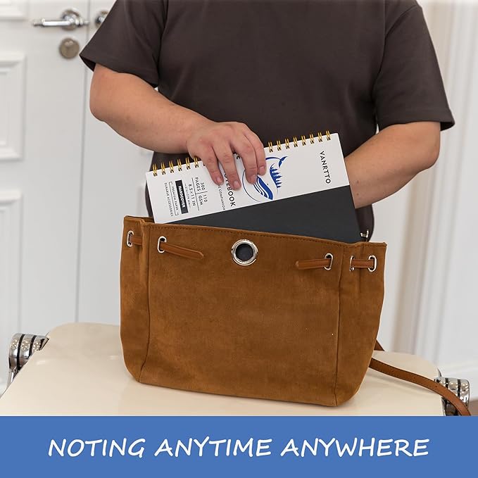 Spiral Notebook, Hardcover 8.5 x 11 IN College Ruled Notebooks, 300 Pages Notebooks for Work and School, 110 GSM Thick Papers Journals for Writing, Office Supplies for Women and Men Black