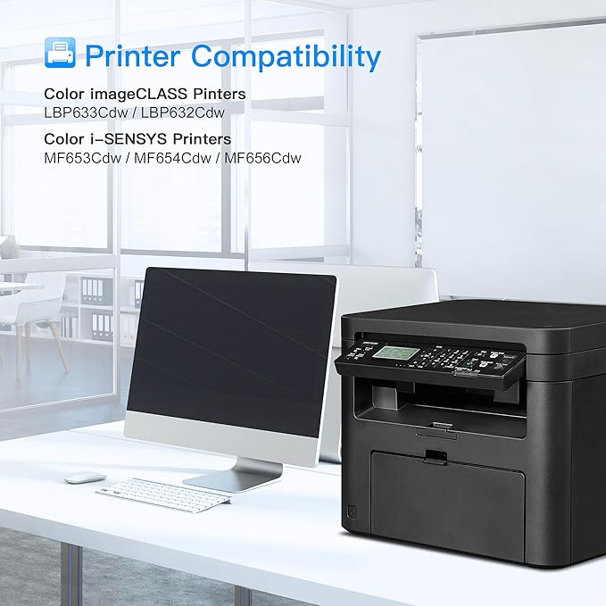 LxTek 067 Toner Cartridge Set | Replacement for Canon 067 067H for Canon imageCLASS LBP633Cdw LBP632Cdw MF653Cdw MF654Cdw MF656Cdw Printer