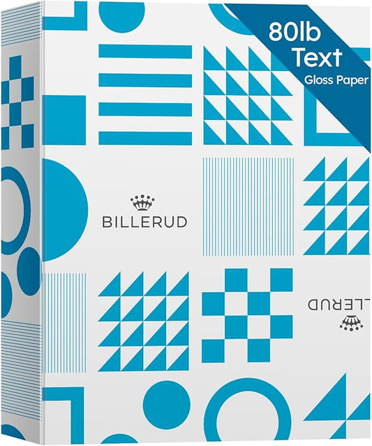 8.5x11 Gloss Digital Paper, Perfect for Color Laser Printing, Design Proposals, Flyers, Brochure, 8.5 x 11” Letter Size, 80lb Text (32lb Bond) 96 Bright, Acid Free, Glossy Coated Finish | 500 Sheets