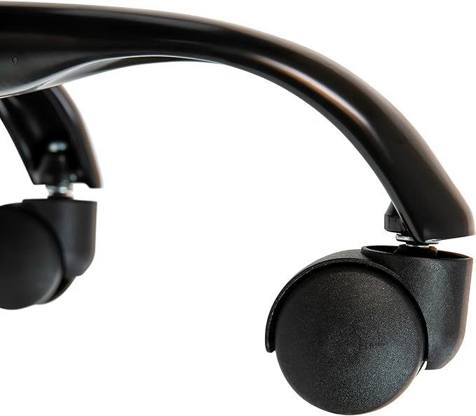 Flash Furniture Whitney High-Back Swivel LeatherSoft Desk Chair with Padded Seat and Armrests, Adjustable Height Padded Office Chair, Black