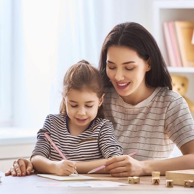 Personalized Pens Bulk 500 with Name Custom Engraving Ballpoint Pens with Stylus Tip Customized Smooth Writing Pens Personalized Gifts for Anniversary Birthday or Graduation(Assorted,Black Ink)