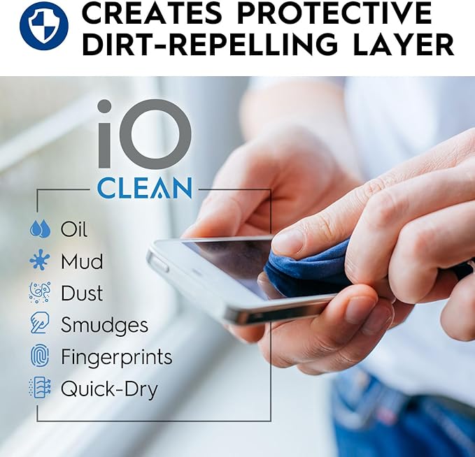Screen Cleaner Spray (16oz + mini Cleaner) – Best Large Cleaning Kit for LCD LED OLED TV, Smartphone, iPad, Laptop, Touchscreen, Computer Monitor, Electronic Devices, Microfiber Cloth and 2 Nozzles