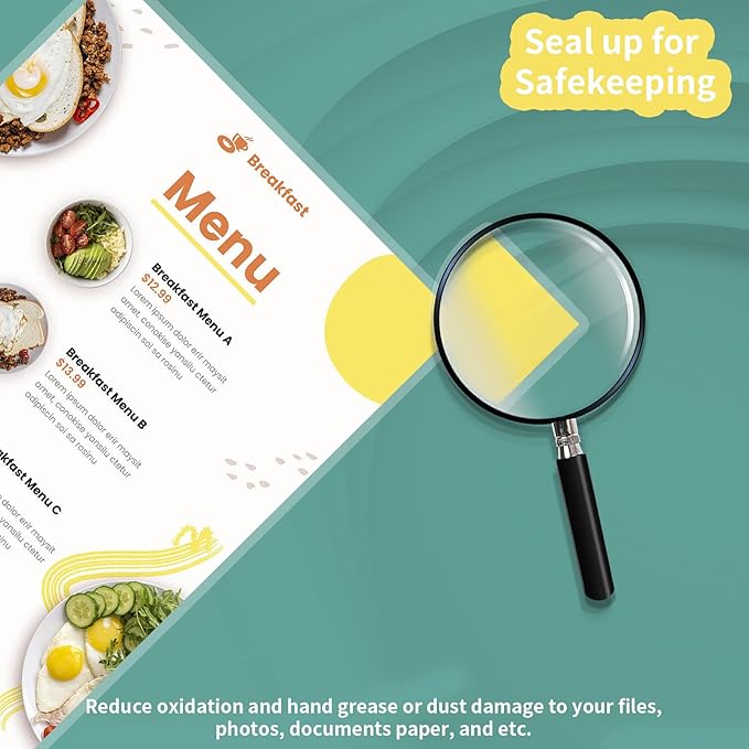 5 mil Thermal Laminating Sheets 10000 Packs, 9” x 11.5” Clear Laminating Pouches Holds 8.5 x 11 Inch Sheet, Letter Size Lamination Paper for Laminator - Rounded Corner