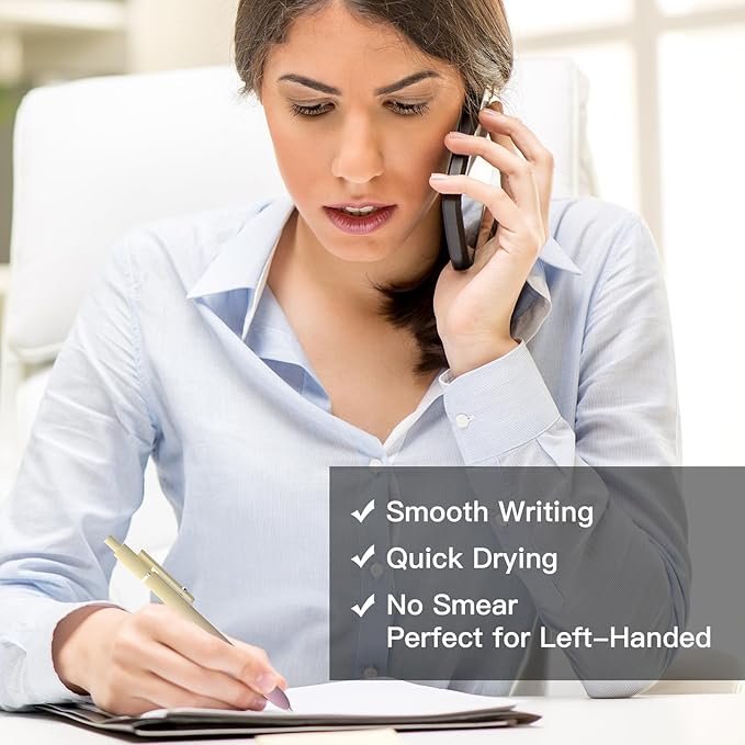 Teen girl gifts,0.5mm Fine Point Black Gel Pens,Birthday Gifts for Women,High-End Series Aesthetic Pens for Journaling Note Taking, cute pens for women(10 Pcs Black Ink-Gradient shaft pen)