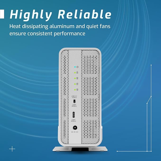OWC Express 4M2 Four-Slot USB4 (40Gb/s) External Storage Enclosure for NVMe M.2 2230 / 2242 / 2280 SSDs (Enclosure Only)