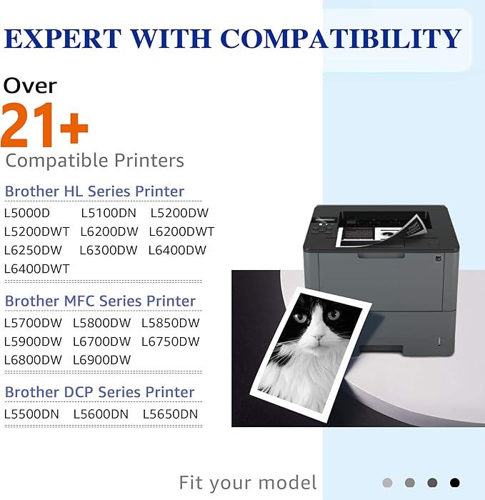 DR820 Drum Unit Compatible with Brother Printers – Seamless Integration, Yields Up to 30,000 Pages – Fits HL-L6200DW, HL-L5200DW, HL-L5100DN, MFC-L5900DW, MFC-L5700DW, MFC-L5800DW (Black, 1-Pack)
