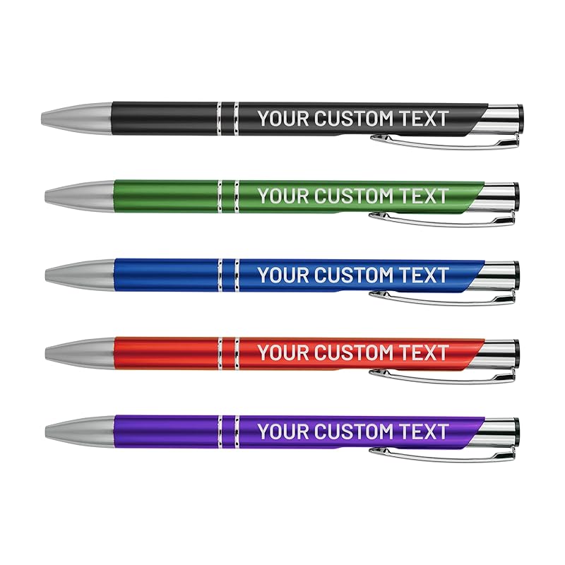 Bulk Personalized Pens Custom Engraved Ballpoint Pens (24 Pens, Mixed)