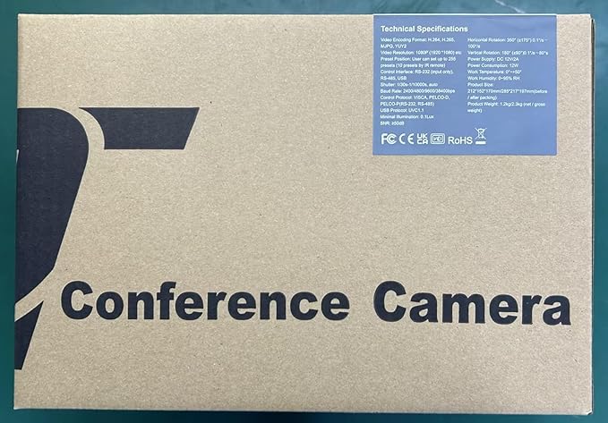 PTZ Camera 20X Optical Zoom Conference Room USB3.0 HDMI 1080P 60FPS Wide Angle for Video Conference Meeting Church Live Streaming Education Works with Zoom Webex OBS YouTube