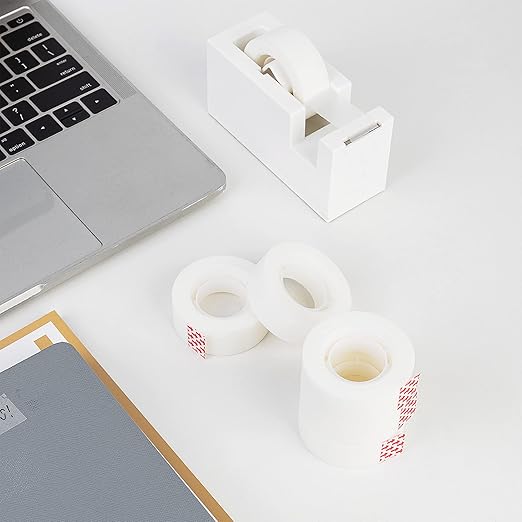 Amazon Basics Matte Finish Tape, 6 Pack, 2.1 x 0.75 inch, Translucent