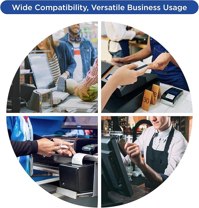 Karat 2 1/4" x 85' - 50 Rolls Thermal Paper Rolls - Phenol Free, BPA Free - Ideal for POS Receipt Printers, Cash Registers, Credit Card Machines, Mobile Printers - GS-TR225085-PF