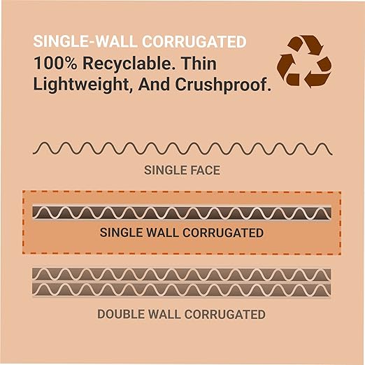 AVIDITI Cardboard Trash Cans and Recycling Bins, 40 Gallon 18"L x 18"W x 30"H (10-Pack) Reusable or Disposable Pop Up Garbage Boxes for Parties, Outdoor Events, Heavy Duty, Recycle
