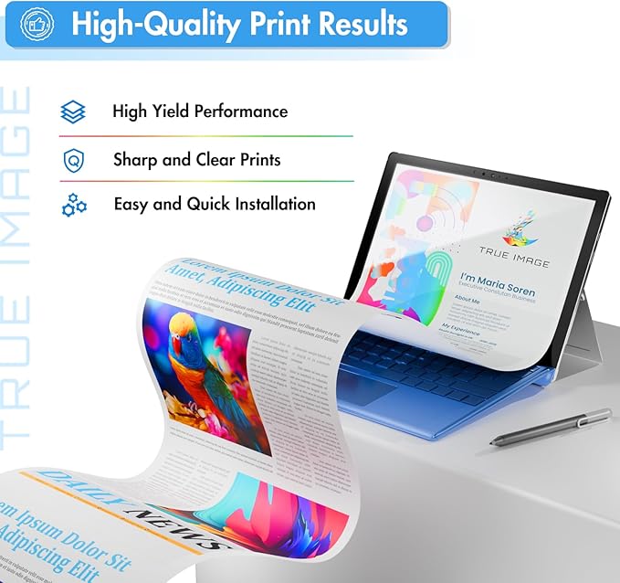 TRUE IMAGE Compatible 410A Toner Cartridge Replacement for HP 410A 410X 410 CF410A CF411A CF412A CF413A Color Laserjet Pro MFP M477fnw M477fdw M477fdn M452dn M452nw M477 Printer (4-Pack)