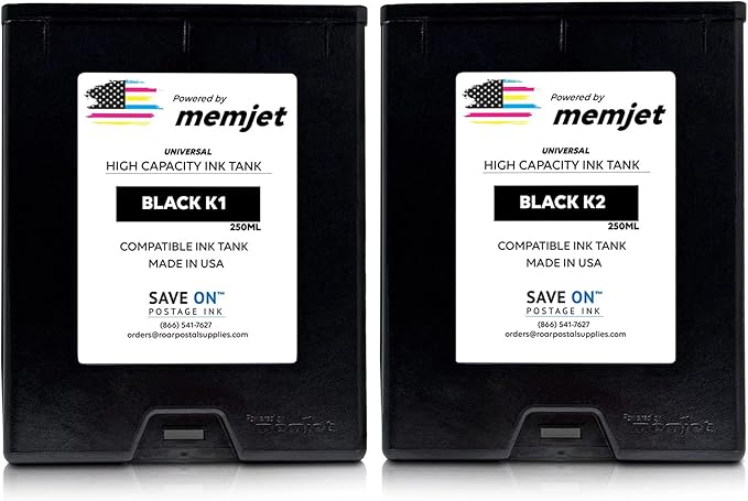 Save On Postage Ink, (2-Pack Memjet Ink Cartridge Compatible Formax CJ-24 | Memjet Ink Compatible HI-Cap Black Ink Tank for ColorMax7 and ColorMax8 | 2 Pack