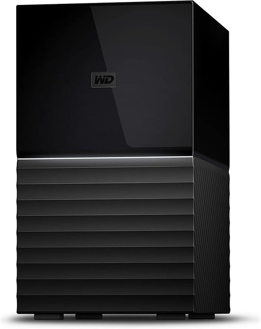 WD 16TB My Book Duo Desktop RAID External Hard Drive HDD, USB 3.1, With Password Protection and Auto Backup Software - WDBFBE0160JBK-NESN
