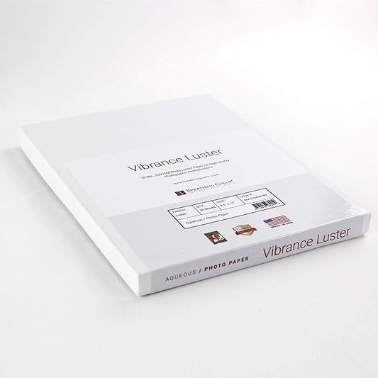 Vibrance Luster Photo Printer Paper 10 mil 255 gsm Luster Finish Premium Photo Paper Sheets 17 inches x 22 inches 50 sheets Works with All Inkjet Printers Including Professional Makes and Models