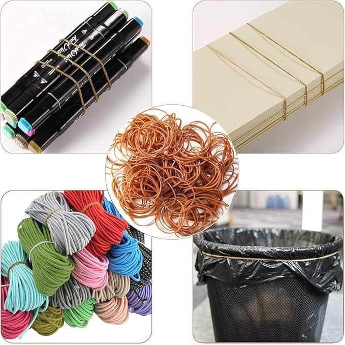 2-1/2" x 1/16'' - Size #16 - Rubber Band Depot - Everyday Bands, Business Rubber Bands - Approximately 210 Rubber Bands Per Bag - 1/8 Pound Bag
