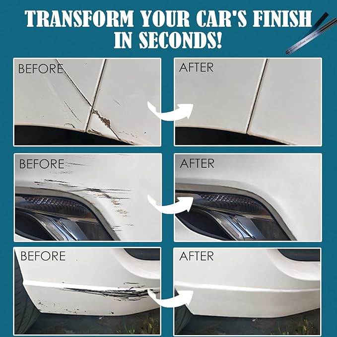All Cars Magic Pen, Car Scratch Remover, Quick Fix for Scratches and Paint Damage, Weatherproof Fits All Car Colors (2pcs)
