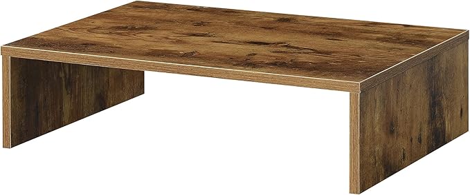 Convenience Concepts Designs2Go Small TV Riser 23.75", for TVs up to 26" - Contemporary TV or Computer Riser for Living Room, Modern Office, Den, Barnwood
