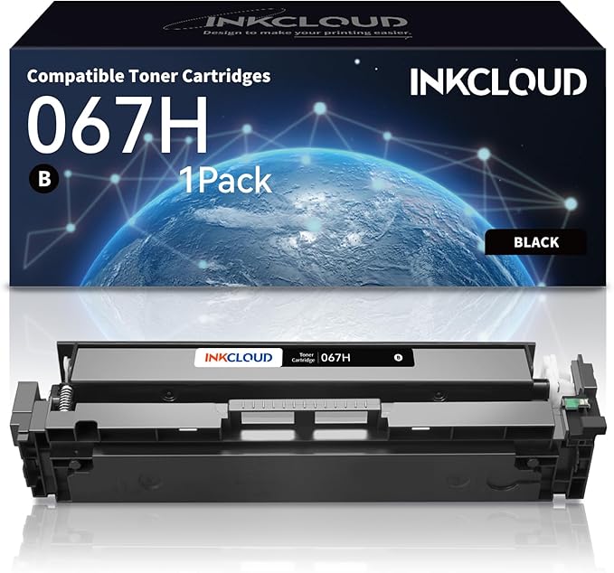 067H 067 Black Toner Cartridge 1-Pack with Chip Compatible Canon 067H CRG-067H Toner Work with Canon imageCLASS MF656Cdw MF653Cdw MF654Cdw LBP632Cdw LBP633Cdw Printer, CRG067H Ink, Black