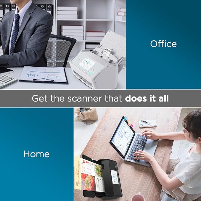 ScanSnap iX2500 Premium Wireless or USB High-Speed Cloud Enabled Document, Photo & Receipt Scanner with Large 5" Touchscreen for Mac or PC, Includes 4-Year Protection Plan