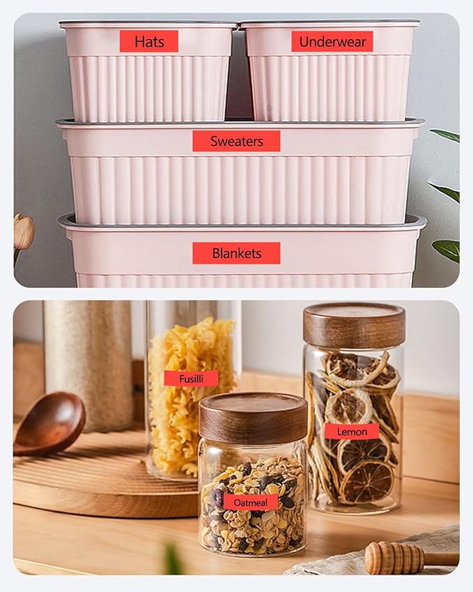 12mm 0.47 Inch Laminated Red TZe-431 TZe 431 TZe431 Tape Compatible for Brother P Touch Label Maker Label Tape for PT D200 D210 D220 D400 Cube Label Maker, Black on Red, 3 Pack