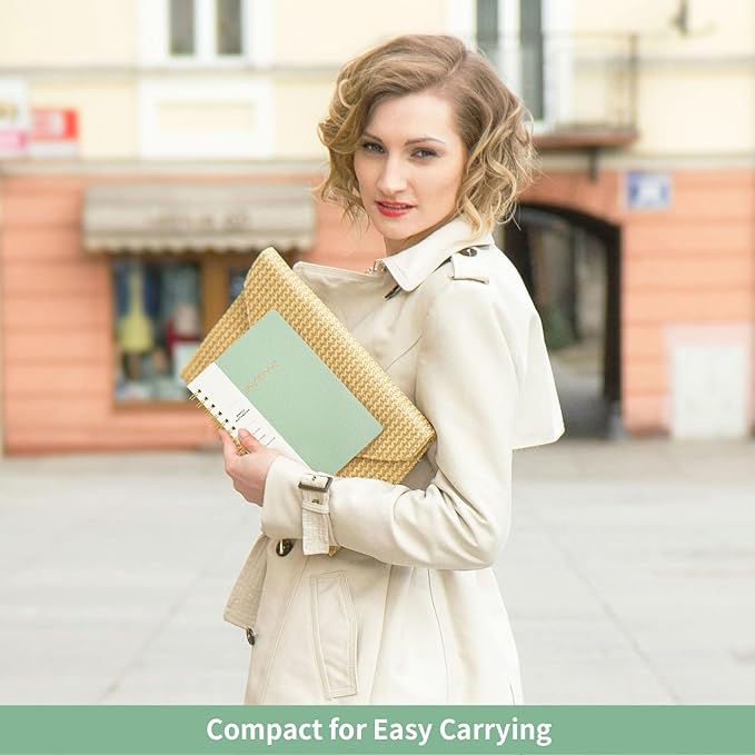 Lined Spiral Notebook College Ruled A5 Journal Book for Note Taking, 160 Pages Writing Journal for Office and Home School Supplies 5.75x8.125 inch (1MintGreen)