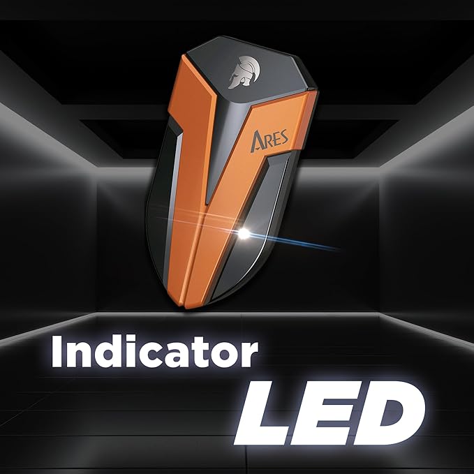 DATO External SSD 4TB, External Solid State Drive Portable SSD External USB 3.2 Gen 2x2 Type-C OTG Supported Compatible with PS5 and Xbox, up to 1600/1500 MB/s IP67 Waterproof - ARES Amber Shield