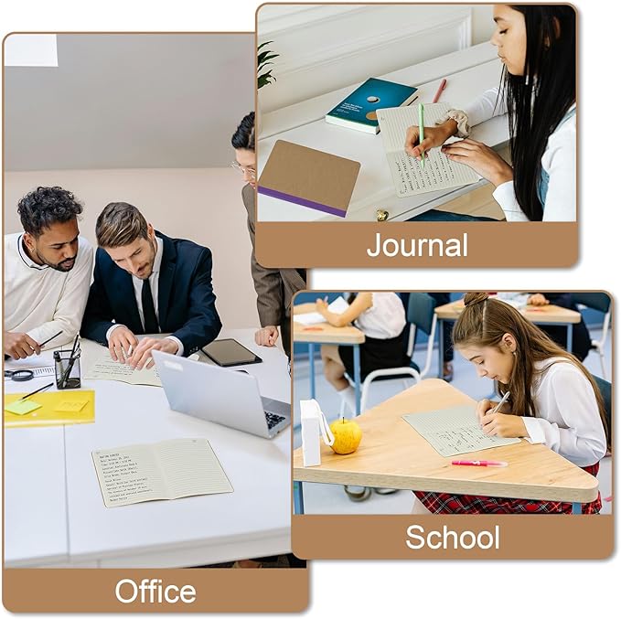 ZCZN 8 Pack Colorful Lined Notebooks Bulk, A5 Journals with 8 Colors, 60 Pages/30 Sheets, 8.3x5.5 Inch, College Ruled Paper, Travel Writing Journal Notebooks for Work,School(8 pack,8 colors-lined)