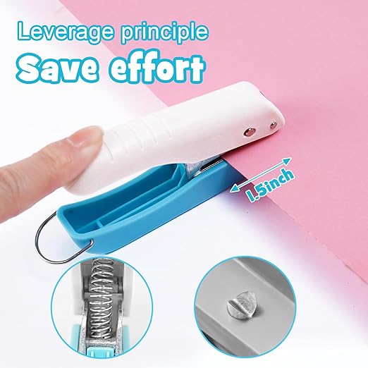 UCEC Star Hole Punch 1/4 Inch Single Puncher, Paper Punches for Crafting, Mini Hole Puncher for DIY Scrapbook Tool, Crafts, Foldable Save Storage Space Small Star Shaped Hole Punch (2 Pack)