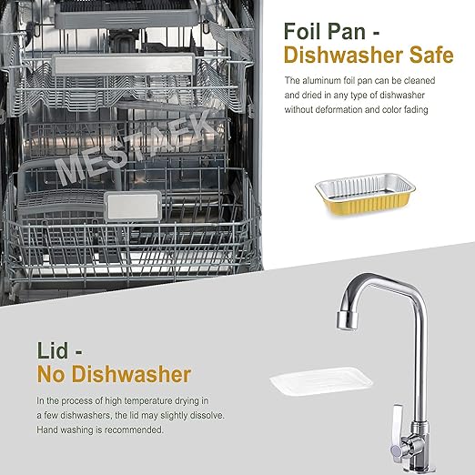 7"x5" Sturdy Foil Pans + Snap-On Lids (5 Pack) | 2X Thicker Heavy Duty Reusable 20oz | Grill Oven Microwavable Multi-Use Pot| Disposable Aluminum Tin for Baking Cooking