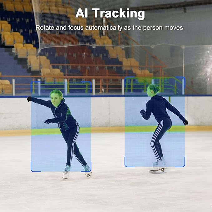 PTZ Camera, 4K 20X HDMI Camera Support AI Optical Zoom Video and POE with Network IP Live Streaming, Simultaneous 3G-SDI and USB Video Output, for Conferences, Church, Teaching