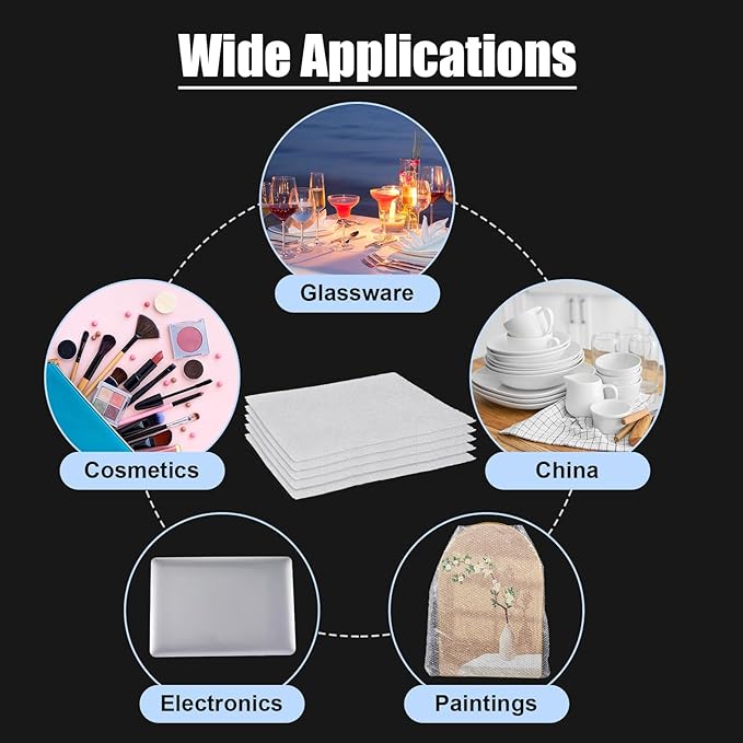 5 Pack 24 * 28 Inch Extra Large Bubble Pouches Clear Bubble Pouch Wrap Bags for Packing Shockproof Cushioning Wrap Bag for Shipping Moving Fragile Dishes China Plates Painting Fragile Items