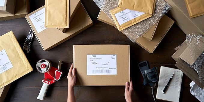 Replacement for Shipping Labels 4"x6" Direct Thermal Printer Labels 4XL 5XL 1744907 Lables for Dymo Roll,Zebra,Address Internet Postage Thermal Labels[2 Rolls,440 Labels]