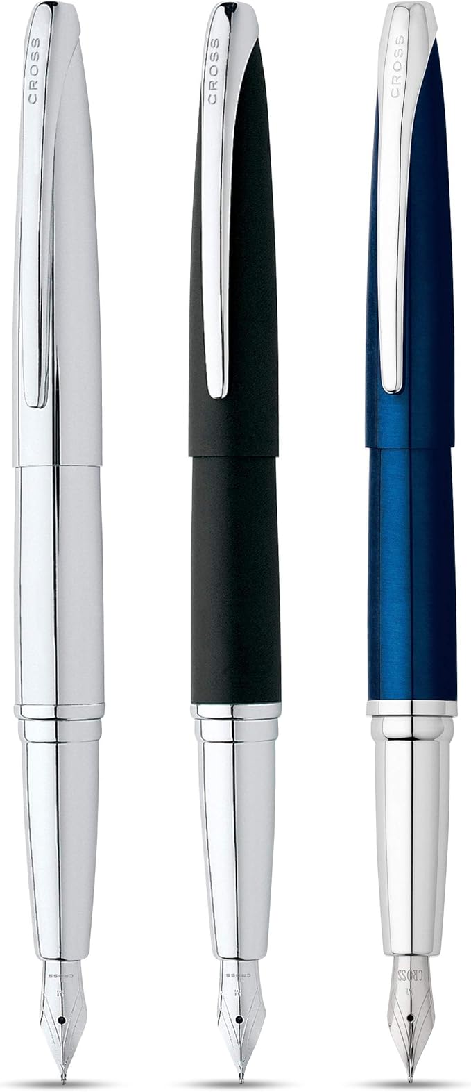 Cross ATX Refillable Fountain Presented in a Luxury Gift Box - Medium Point, Black Ink, Translucent Blue