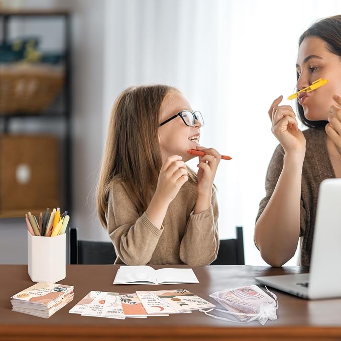 24 Set/48 Pcs Positive Affirmation Gift Set Gratitude Notebooks with Pens Small Bags Motivational Encouragement Notepads Daily Affirmations Journal for Women Stress Relief Self Care (Rainbow)