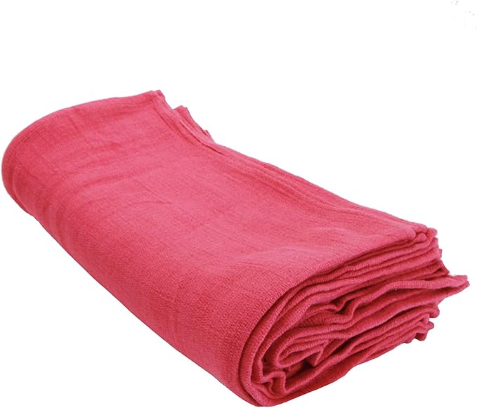 Arkwright Surgical Huck Towels - (Bulk Case of 120) Lint Free & Highly Absorbent Pre-Treated Cotton Cleaning Cloths, Perfect for Medical, Auto Detailing, Window, and Shop, 16 x 26 in, Pink